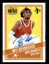 Greg Brown III 2021 Onyx Vintage Auto  - SMUDGED 