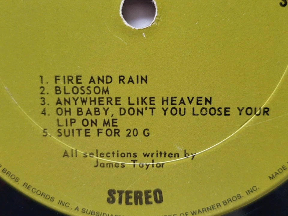 James Taylor – Sweet Baby James WS 1843 Warner Bros Record LP 1970 VG+ Foto 4 de 4