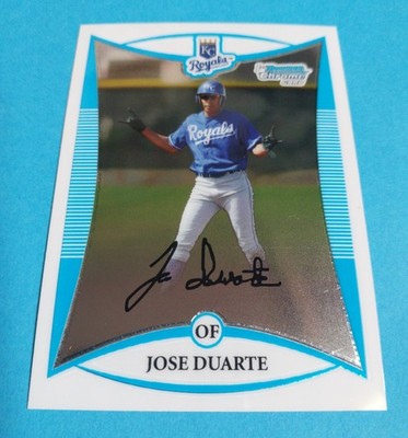 Jose Duarte RC 2008 Bowman Chrome Prospects 1st #BCP40 Kansas City Royals 