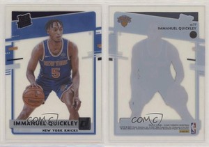 2020-21 Panini Clearly Donruss Rated Purple Immanuel Quickley #77 Rookie RC
