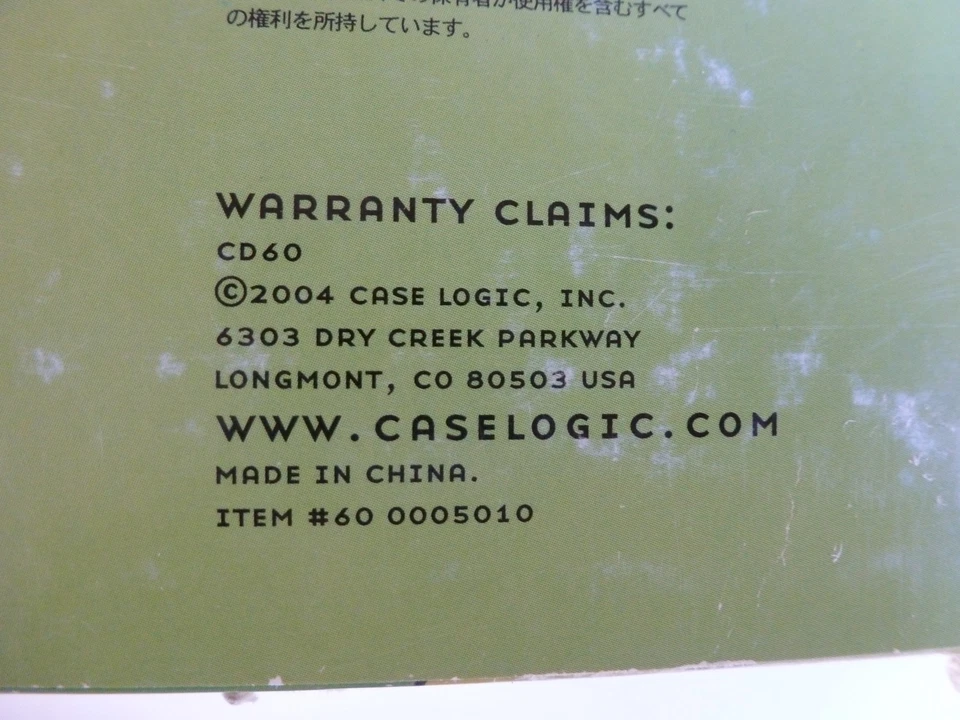 Vtg Y2k Case Logic 60 CD Case Black Storage Carrying Bag W/Strap Padded NEW 2004 - Image 3 of 4