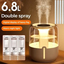 6.8L Humidifier Cool Mist Air Purifier for Home Baby Bedroom Plant Quiet Indoor