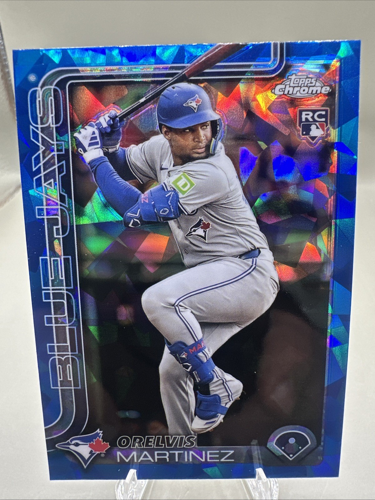 2025 Topps Chrome Sapphire Orelvis Martinez RC Toronto Blue Jays #105