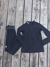 Under Armour Fitted Heatgear Set Youth Medium Long Sleeve And Leggings