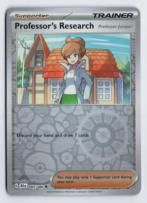 Professor's Research - BLK #085/086 SV: Black Bolt Reverse Holo NM