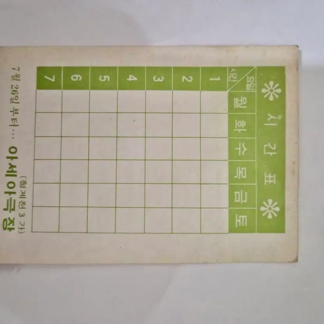(Rare) 1980s Eagle Three Brothers Timetable Card