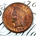 * 1894 * SOLID+ GEM BU MS INDIAN HEAD PENNY * FROM ORIGINAL COLLECTION