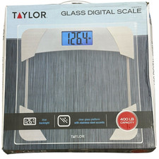 Taylor Clear Glass Digital Bath Scale Model 7604