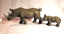 Schleich Black Rhino And Calf Slight Color Refresh