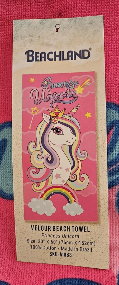 Toalla de Playa - Princesa Unicornio - 30" x 60" - ¡¡¡EN OFERTA!!! ¡Se vende rápido!! Foto 3 de 4
