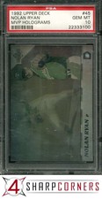1992 UPPER DECK MVP HOLOGRAMS #45 NOLAN RYAN RANGERS HOF PSA 10