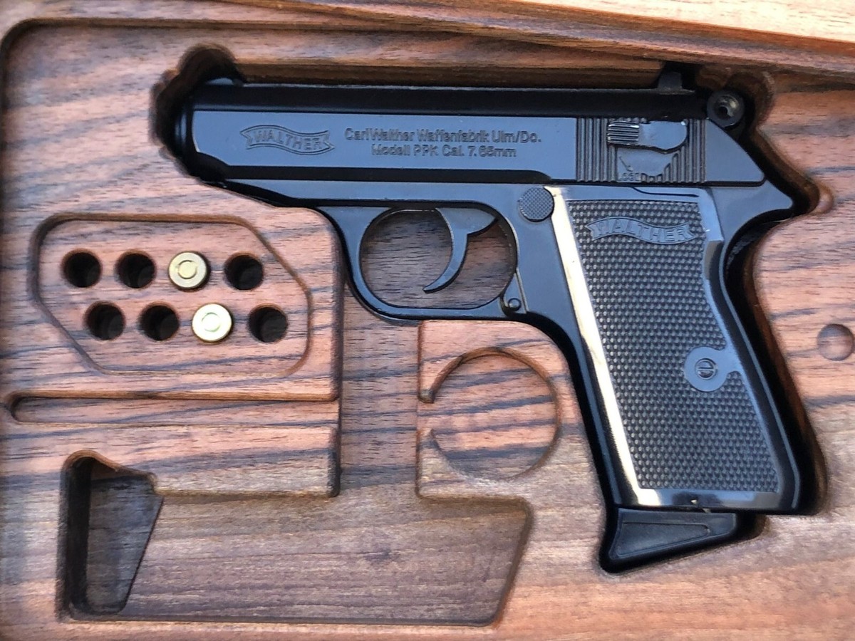 Turkish Walnut Wood Walther PPK Presentation Case. Handmade. | eBay