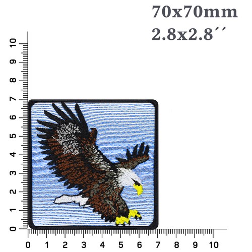 Adler Aufnäher/Patch Eagle Aufbügler Weißkopfadler gestickt Weißkopfseeadler - Bild 2 von 7