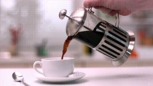 800ml Stainless Steel Coffee Plunger 8 Cup Glass Caffettiera French Filter Press - Picture 3 of 7