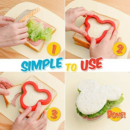 Kids Sandwich Cutter Dino Shape Cookie Biscuit Pastry Baking Stainless Steel - Picture 4 of 7