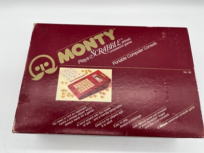 VINTAGE Monty Plays Scrabble Ritam 1983 Portable Computer- tested/working