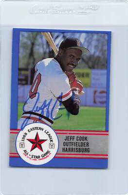 1988 EL All Stars ProCards #E-13 Jeff Cook Senators Signed Auto *J6165