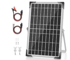 Voltset 10W 12V Flexible Solar Panel Battery Charger & Maintainer