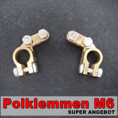Batterie Polklemmen Pol Klemmen Batterieklemmen Plus Minus Satz M8 Schrauben