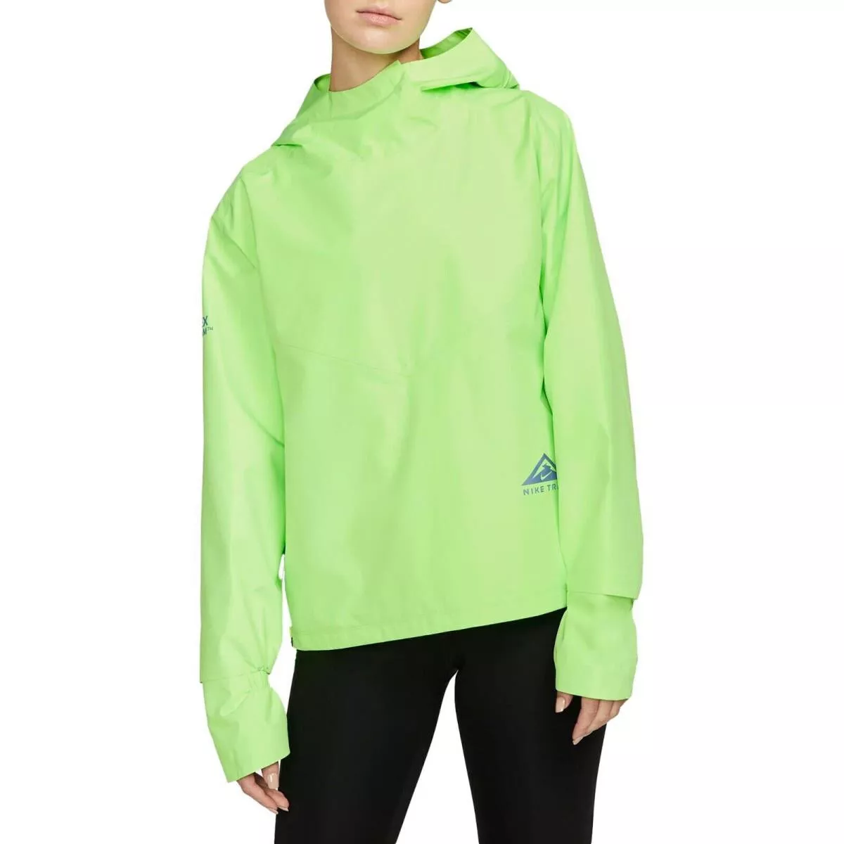 Nike Womens GORE TEX Infinium Trail Running Green Neon Jacket Size S DM7565 345