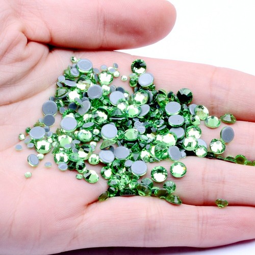 40 Colour 1440pcs Hot Fix Rhinestones FlatBack GLASS Crystals Clothes Decoretion - Picture 31 of 49