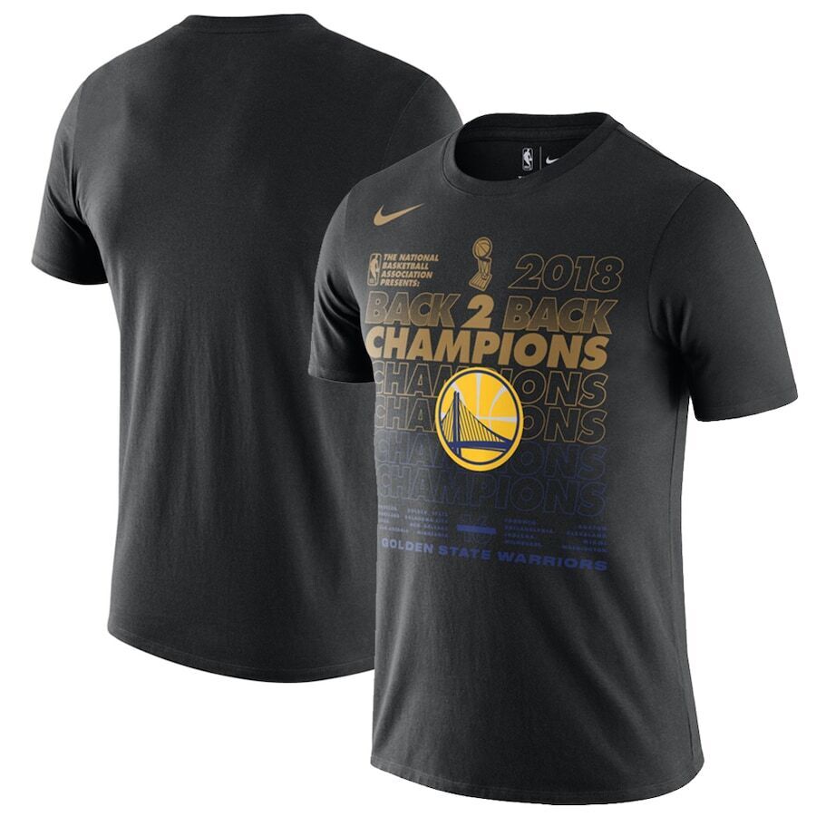 Golden State Warriors Nike 2018 NBA Finals Champions Locker Room T