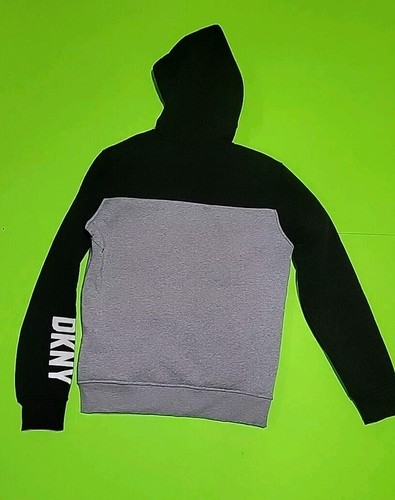 Men's S DKNY Hoodie Black And Grey - Picture 2 of 2
