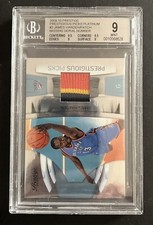 2009-10 Prestige Prestigious Picks Platinum  Patch Error James Harden RC BGS 9