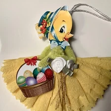 Easter chick duck peep gift tags ornaments, feather tree item # E-C