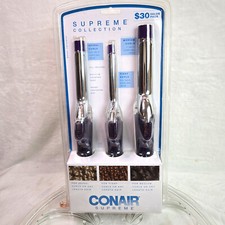 NUEVO Rizador Conair Supreme Collection 3 Hierros 1/2" 3/4" y 1" Calidad Salón Hierros