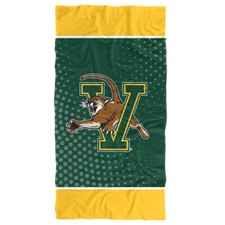 University of Vermont Beach Towel/Bath Towel, 30"x60" Radial Dots