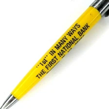 c1970s-80s Romney West Virginia First National Bank Scripto Promo Pen 1st WV G11