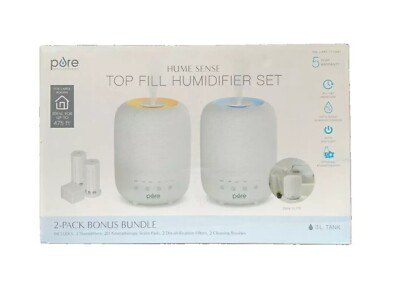 #ad Pure Enrichment HUME Sense Humidifier – Auto Mode Sensor Top Fill 2 Pack $41.39