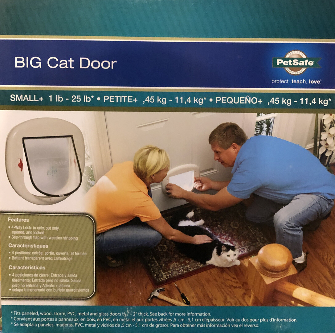 PetSafe Big Cat/Small Dog Pet Door up to 25 lbs For Doors and Windows