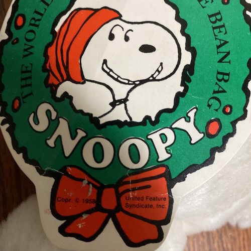 SNOOPY 10” Plush Dog PEANUTS United Feature Syndicate 1958 Tag, Red Collar (I) - 第 9/9 張圖片