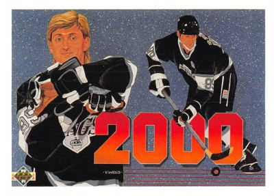 1990-91 Upper Deck Hockey Wayne Gretzky 2000 Pts. #545 NM/MT LOS ANGELES KINGS