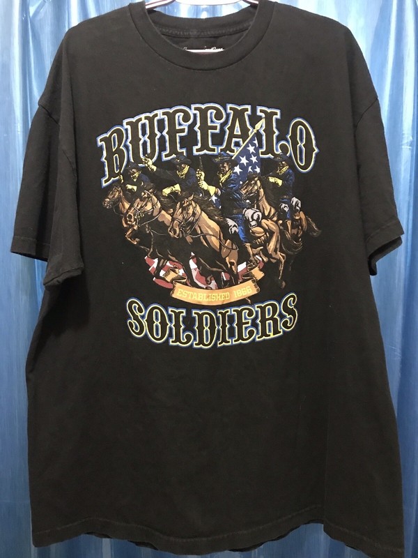 Buffalo Soldiers American Legends Black TeeShirt United States Army 2XL