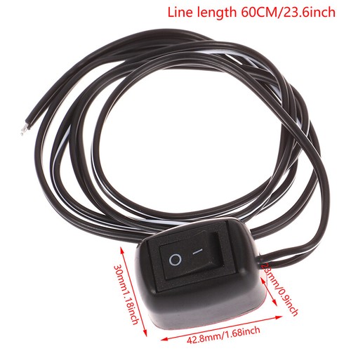DC 12V Universal Car Switch Paste Type Toggle Switch With Cable 60cm - Picture 3 of 9