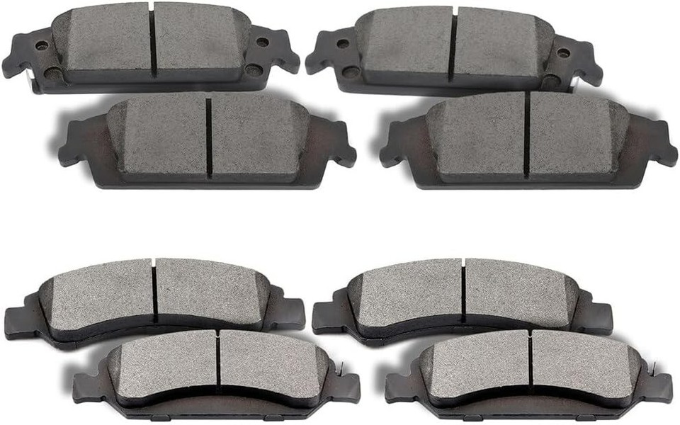 AutoShack Front & Rear Drilled & Slotted Brake Rotors Ceramic Brake Pads | Replacement For 2005-2012 Nissan Pathfinder 4.0L V6 4WD RWD | E-Coated | 12-PC Brake Kit | ShadowGuard - Foto 11