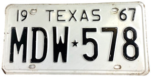 1967 Texas License Plates | eBay