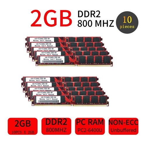 20GB 16GB 8GB 4GB 2GB PC2-6400U DDR2 800mhz 240pin DIMM RAM Desktop memoria SP - Imagen 16 de 18