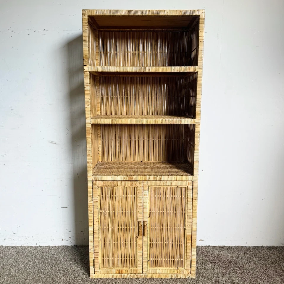 Etagere de mimbre costero boho chic Foto 2 de 4