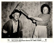 Ma & Pa Kettle Back On The Farm British 1951 Original Lobby Card Marjorie Main