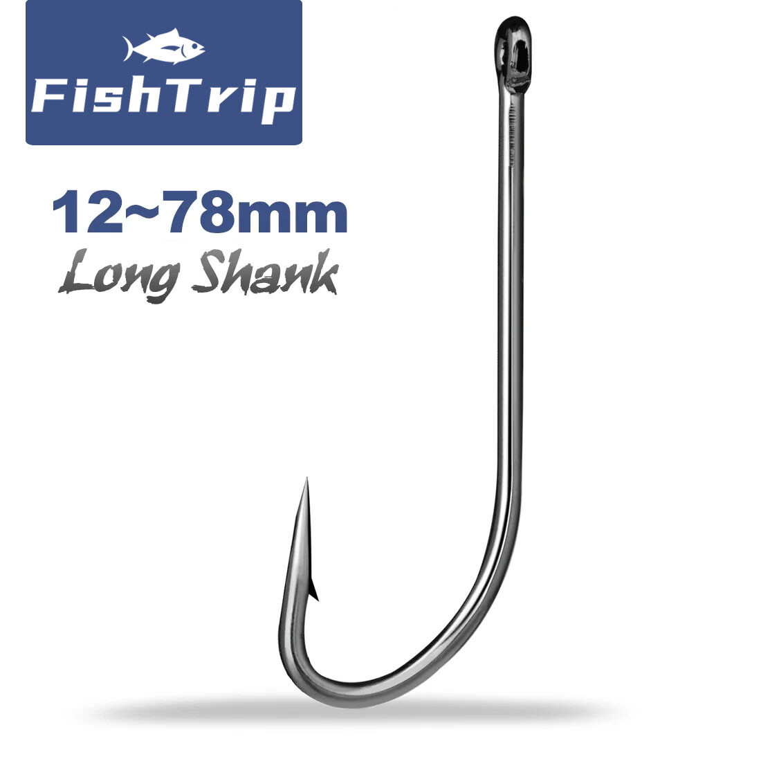 50~200Pcs Saltwater Long Shanked Fishing Hooks Freshwater Saltwater Bait  Hook