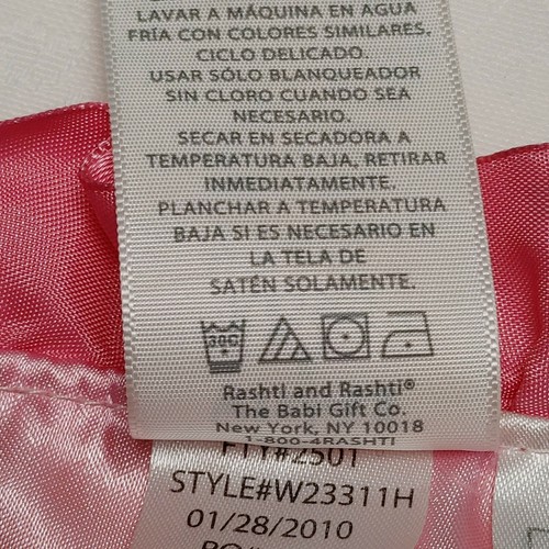 Wishes & Kisses Elephant Lovey Sandra Magsamen Yellow Pink Baby Blanket - Picture 8 of 9