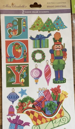 Lot of 3 Packages Of Christmas Stickers Miss Elizabeth's Color Clings Creatology - Picture 5 of 6