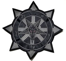 BAPHOMET CHAOS GRAY EMBROIDERED BACK PATCH