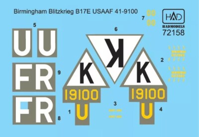 HAD Models HAD72158 - 1/72 B-17E Birmingham Blitzkrieg USAAF - Neu