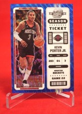 Kevin Porter JR Contenders Optic Season Ticket BLUE WAVE 29/45 2022 #64