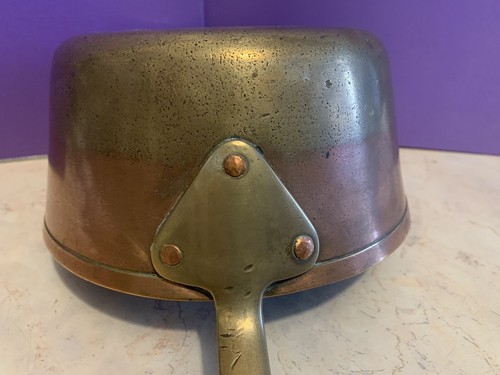 Antique Brass Saucepan - Picture 3 of 6
